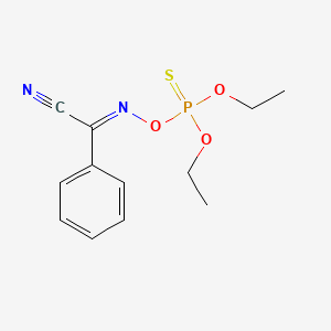 alpha-(((Diethoxyphosphinothioyl)oxy)imino)benzeneacetonitrile