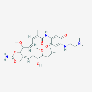 [(4Z,6Z,10Z)-19-[2-(dimethylamino)ethylamino]-13-hydroxy-8,14-dimethoxy-4,10,12,16-tetramethyl-3,20,22-trioxo-2-azabicyclo[16.3.1]docosa-1(21),4,6,10,18-pentaen-9-yl] carbamate