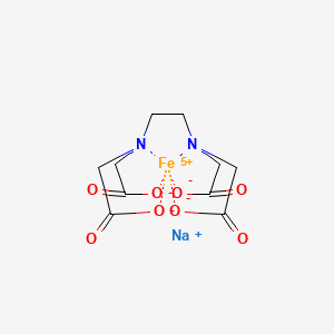 molecular formula C10H12FeN2NaO8+2 B12345132 Sodium ferric ethylenediaminetetraacetate 