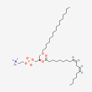 molecular formula C42H82NO7P B1234516 PC(O-16:0/18:2(9Z,12Z)) CAS No. 88542-95-4