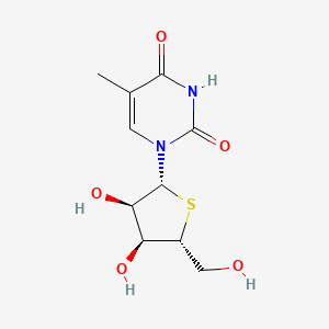 molecular formula C10H14N2O5S B1234525 1-(4'-Thio-beta-ribofuranosyl)thymine CAS No. 6741-71-5