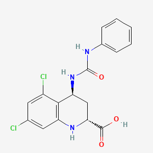 molecular formula C17H15Cl2N3O3 B1234528 L-689560 