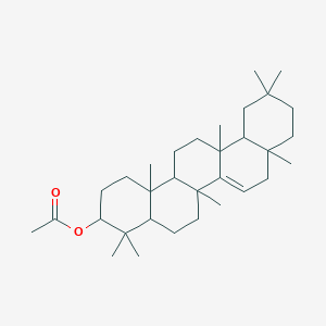 molecular formula C32H52O2 B1234542 (4,4,6a,6a,8a,11,11,14b-Octamethyl-1,2,3,4a,5,6,8,9,10,12,12a,13,14,14a-tetradecahydropicen-3-yl) acetate 