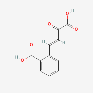 molecular formula C11H8O5 B1234545 trans-2-Carboxybenzylidenepyruvic acid CAS No. 85896-59-9