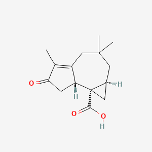 molecular formula C15H20O3 B1234564 蛇尾草酸 