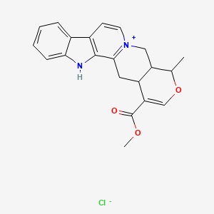 molecular formula C21H21ClN2O3 B1234566 Serpentine, hydrochloride CAS No. 55322-91-3