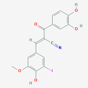 molecular formula C17H12INO5 B1234568 I-OMe-Tyrphostin AG 538 