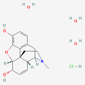 molecular formula C17H26ClNO6 B1234579 盐酸吗啡三水合物 CAS No. 6055-06-7