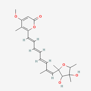 2H-Pyran-2-one,4-dihydroxy-2,4,5-trimethyl-2-furanyl)-1,3,5,7-octatetraenyl]-