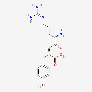molecular formula C16H24N4O4 B1234626 Arphamenine B hemisulfate 