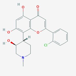 2-(2-chlorophenyl)-5,7-dihydroxy-8-[(3S,4S)-3-hydroxy-1-methylpiperidin-4-yl]chromen-4-one