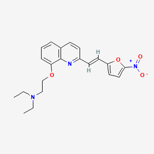 2-(2-(5-Nitro-2-furyl)vinyl)-8-(beta-(N,N-diethylamino)ethoxy)quinoline