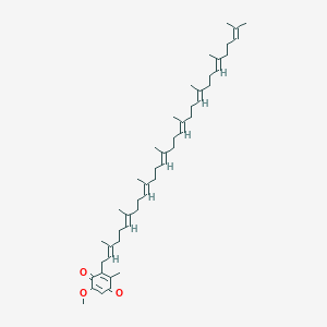 molecular formula C48H72O3 B1234672 3-Methyl-6-methoxy-2-octaprenyl-1,4-benzoquinone 