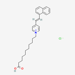 N-(10-Carboxy)decamethylene-4-(1-naphthylvinyl)pyridinium chloride