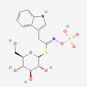 molecular formula C16H20N2O9S2 B1234704 3-Indolylmethyl glucosinolate CAS No. 4356-52-9