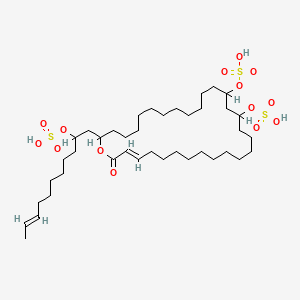 molecular formula C40H74O14S3 B1234723 Izumenolide CAS No. 76265-39-9