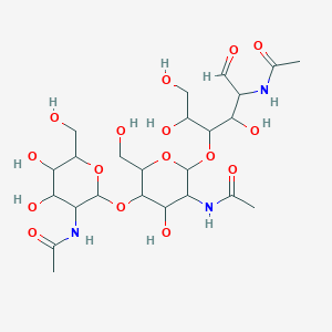 molecular formula C24H41N3O16 B1234742 N,N',N''-triacetylchitotriose 