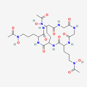molecular formula C27H45N9O12 B1234748 N-Desferriferrichrome CAS No. 15630-64-5