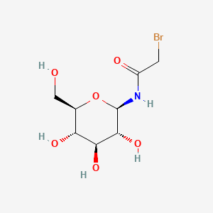 molecular formula C8H14BrNO6 B1234760 N-Bromoacetylglucopyranosylamine CAS No. 59204-05-6