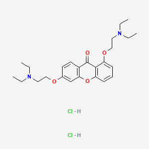 1,6-Bis(2-(diethylamino)ethoxy)xanthene-9-one di-hcl