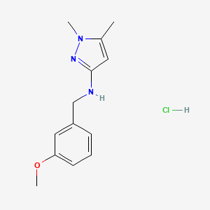 molecular formula C13H18ClN3O B12347696 N-(3-Methoxybenzyl)-1,5-dimethyl-1H-pyrazol-3-amine CAS No. 1856093-42-9