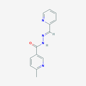 6-methyl-N-[(E)-pyridin-2-ylmethylideneamino]pyridine-3-carboxamide