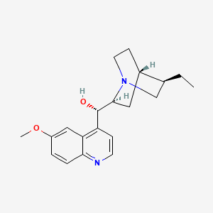 molecular formula C20H26N2O2 B1234772 (S)-[(2S,4S,5R)-5-ethyl-1-azabicyclo[2.2.2]octan-2-yl]-(6-methoxyquinolin-4-yl)methanol 
