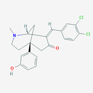 (1S,5S,8Z)-8-[(3,4-dichlorophenyl)methylidene]-5-(3-hydroxyphenyl)-2-methyl-2-azabicyclo[3.3.1]nonan-7-one
