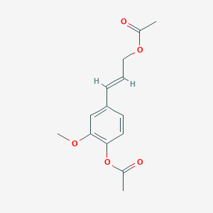 molecular formula C14H16O5 B1234786 trans-Coniferyl alcohol diacetate 