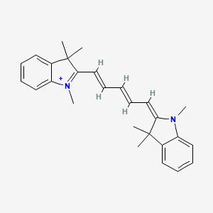 molecular formula C27H31N2+ B1234798 1,1',3,3,3',3'-Hexamethylindodicarbocyanine CAS No. 48221-03-0