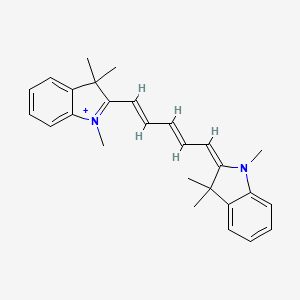 3H-Indolium, 2-(5-(1,3-dihydro-1,3,3-trimethyl-2H-indol-2-ylidene)-1,3-pentadienyl)-1,3,3-trimethyl-