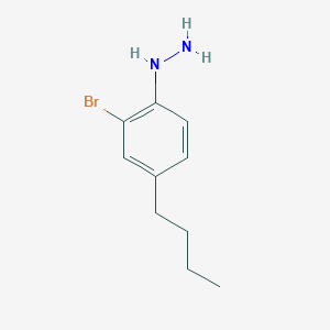 molecular formula C10H15BrN2 B12348035 (2-Bromo-4-butylphenyl)hydrazine 