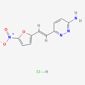 molecular formula C10H9ClN4O3 B1234811 Nifurprazine hydrochloride CAS No. 24998-17-2
