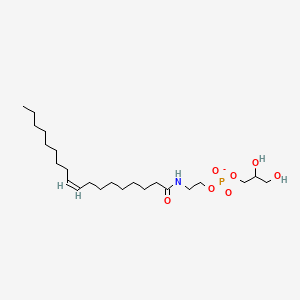 molecular formula C23H45NO7P- B12348259 Phosphoric acid, mono(2,3-dihydroxypropyl) mono[2-[[(9Z)-1-oxo-9-octadecenyl]amino]ethyl] ester 