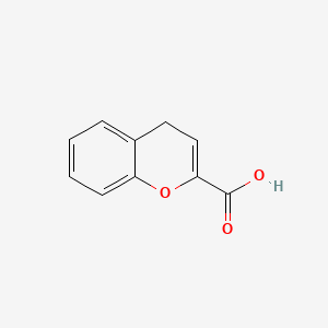 molecular formula C10H8O3 B1234831 4H-chromene-2-carboxylic acid CAS No. 67283-74-3