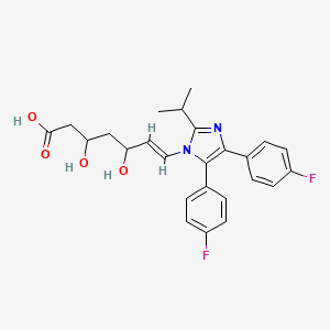 (E)-7-[4,5-bis(4-fluorophenyl)-2-propan-2-ylimidazol-1-yl]-3,5-dihydroxyhept-6-enoic acid