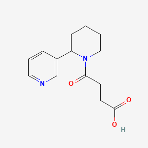 molecular formula C14H18N2O3 B12348604 4-Oxo-4-[2-(pyridin-3-yl)piperidin-1-yl]butanoic acid 