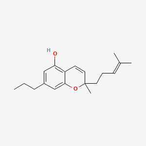 molecular formula C19H26O2 B1234861 Cannabichromevarin CAS No. 41408-19-9