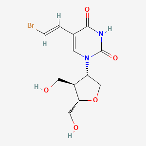 5-(2-Bromoethenyl)-1-(tetrahydro-4,5-bis(hydroxymethyl)-3-furanyl)-2,4(1H,3H)-pyrimidinedione