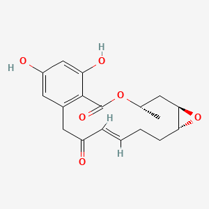 2H-Oxireno[e][2]benzoxacyclotetradecin-6,12(3H,7H)-dione, 1a,14,15,15a-tetrahydro-9,11-dihydroxy-14-methyl-, (1aR,14S,15aR)-