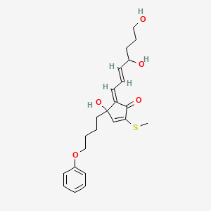 (5Z)-5-[(E)-4,7-dihydroxyhept-2-enylidene]-4-hydroxy-2-methylsulfanyl-4-(4-phenoxybutyl)cyclopent-2-en-1-one