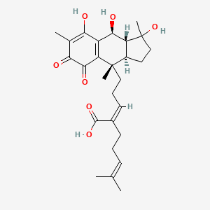 molecular formula C27H36O7 B1234882 Pycnanthuquinone B 