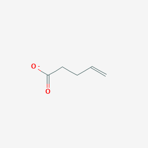 molecular formula C5H7O2- B1234886 Pent-4-enoate 