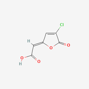 molecular formula C6H3ClO4 B1234892 trans-2-Chloro-4-carboxymethylenebut-2-en-1,4-olide CAS No. 22752-93-8