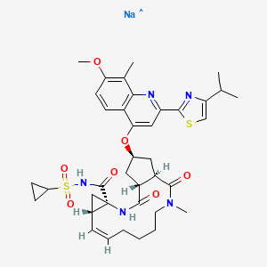 molecular formula C38H47N5NaO7S2 B12349075 TMC 435 sodium salt;TMC 435 sodium 