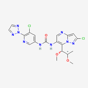 molecular formula C19H18Cl2N9O3 B12349148 CID 156588609 