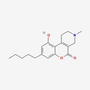 10-hydroxy-3-methyl-8-pentyl-2,4-dihydro-1H-[1]benzopyrano[3,4-c]pyridin-5-one