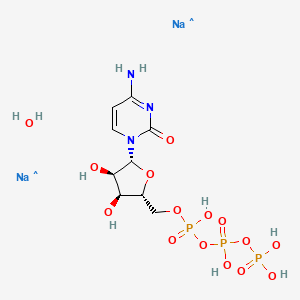 molecular formula C9H18N3Na2O15P3 B12349165 Cytidine 5'-triphosphate disodium 