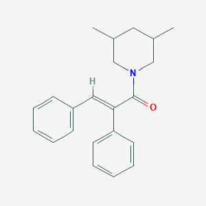 (E)-1-(3,5-dimethylpiperidin-1-yl)-2,3-diphenylprop-2-en-1-one