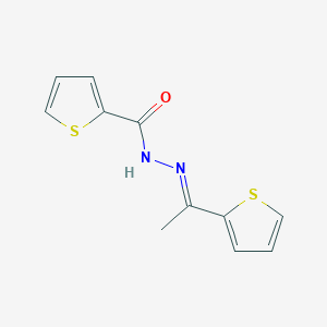 N-[(E)-1-thiophen-2-ylethylideneamino]thiophene-2-carboxamide